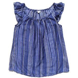 Anthropologie Edme & Esyllte flutter sleeve top blue stripe